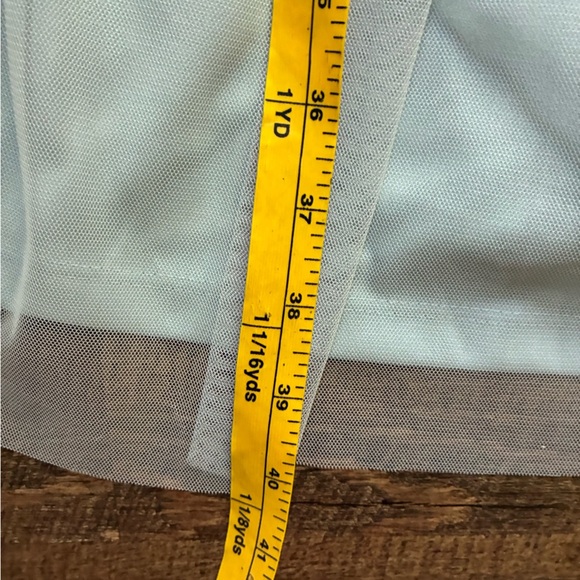 MARINA dress spaghetti strap gorgeous beaded bodice gray silver blue sz 12 EUC - Picture 11 of 16